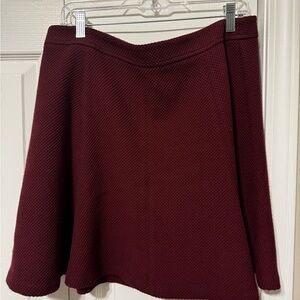 Burgundy LOFT skirt